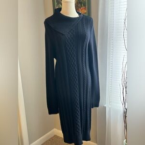 🦋Elegant Blue Turtleneck Sweater Dress🦋